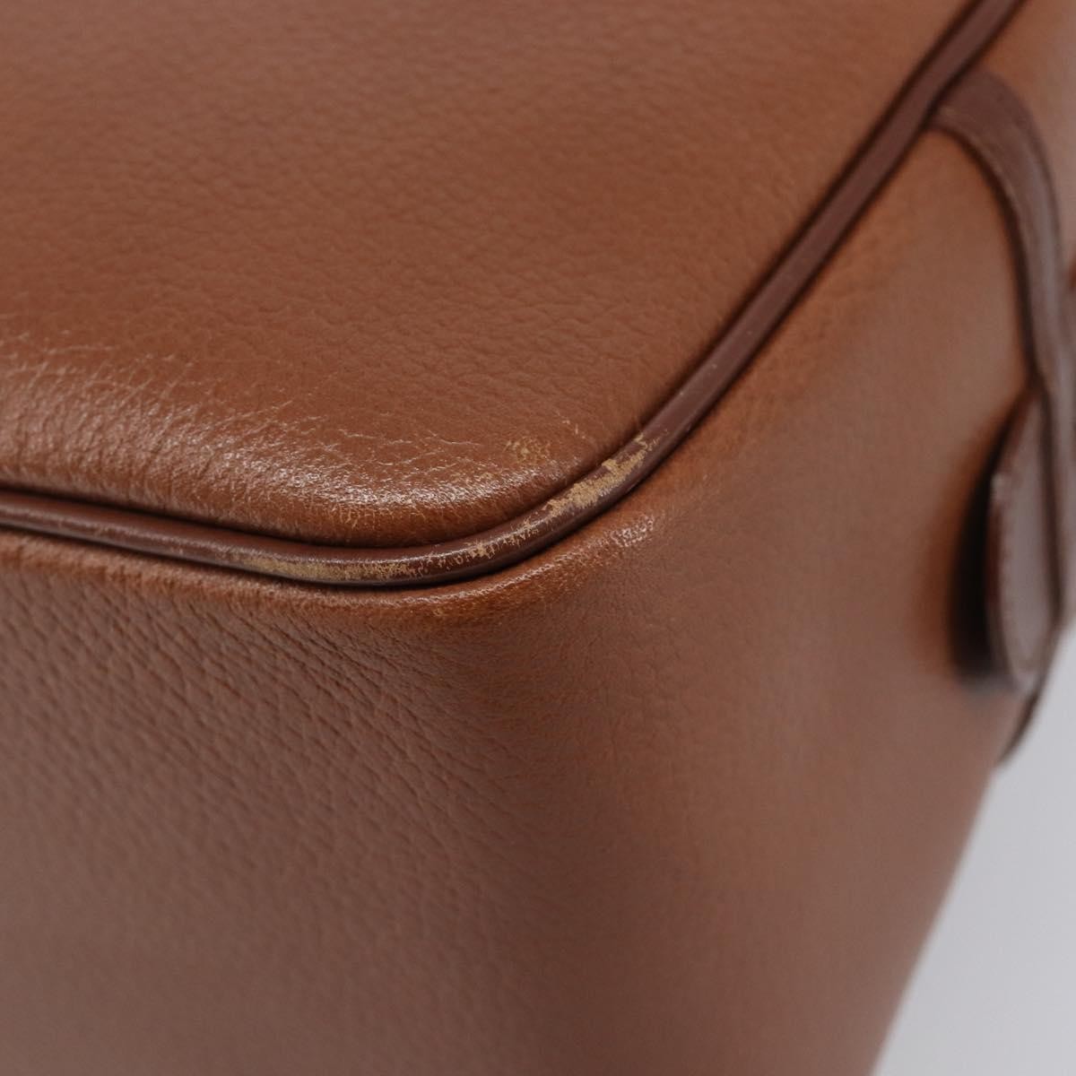 Burberry Vintage Boston Leather, Brown, Leather, Handbag