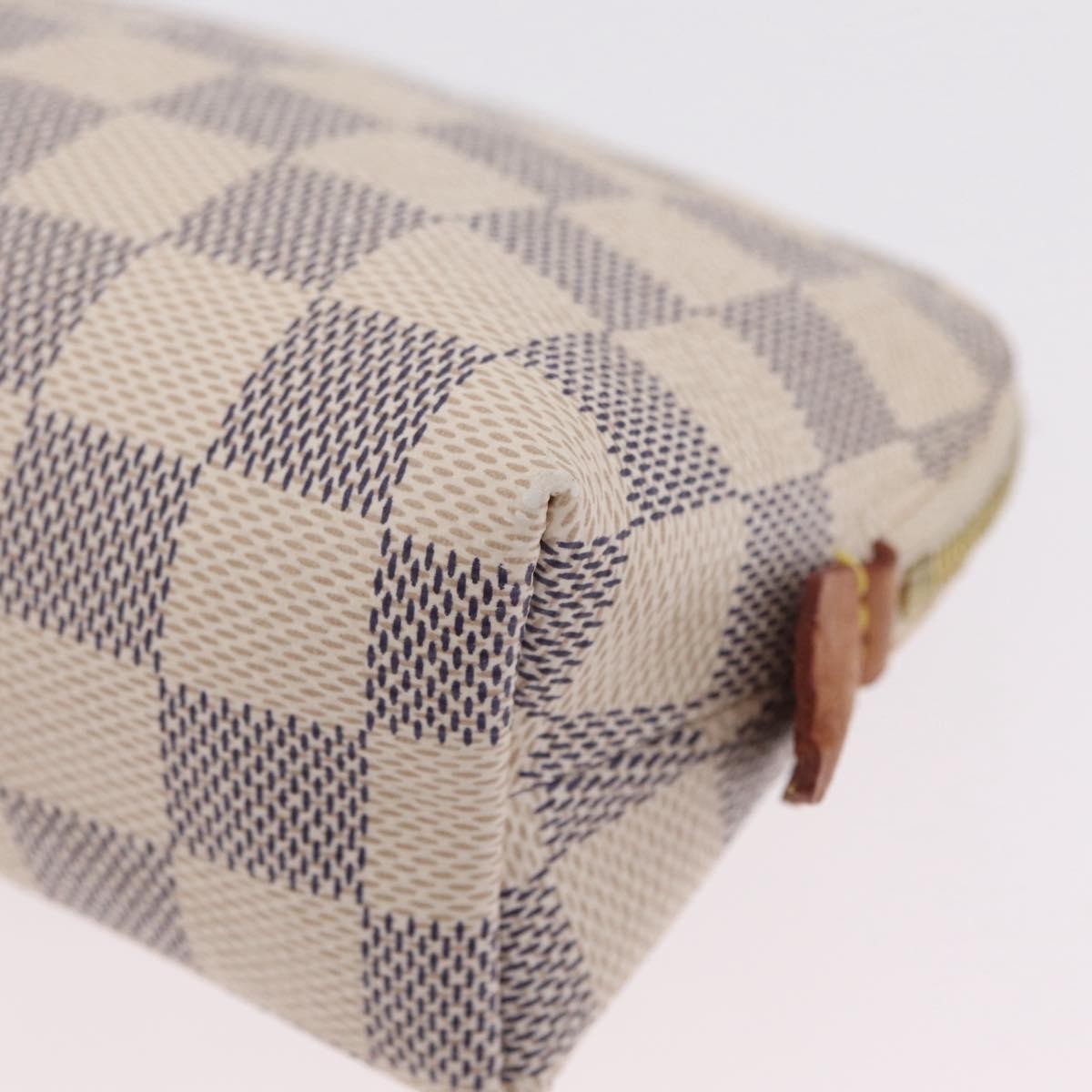 Louis Vuitton Toiletry Pouch Damier, Beige, Canvas, Clutch