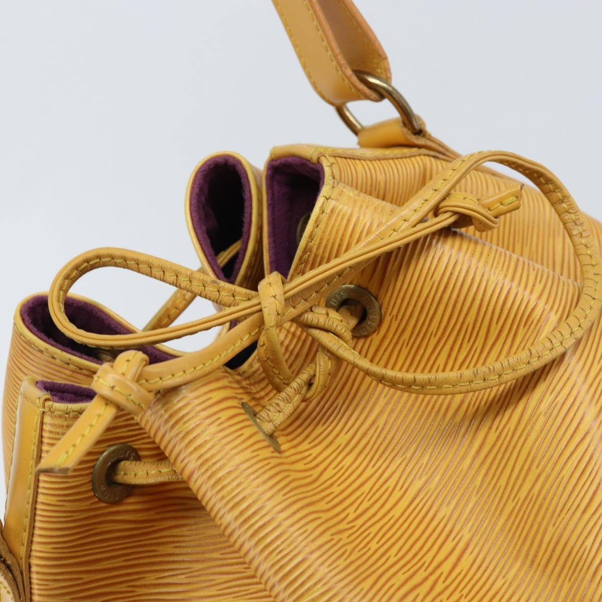 Louis Vuitton Petit Noe Epi Leather, Yellow, Leather, Shoulder Bag