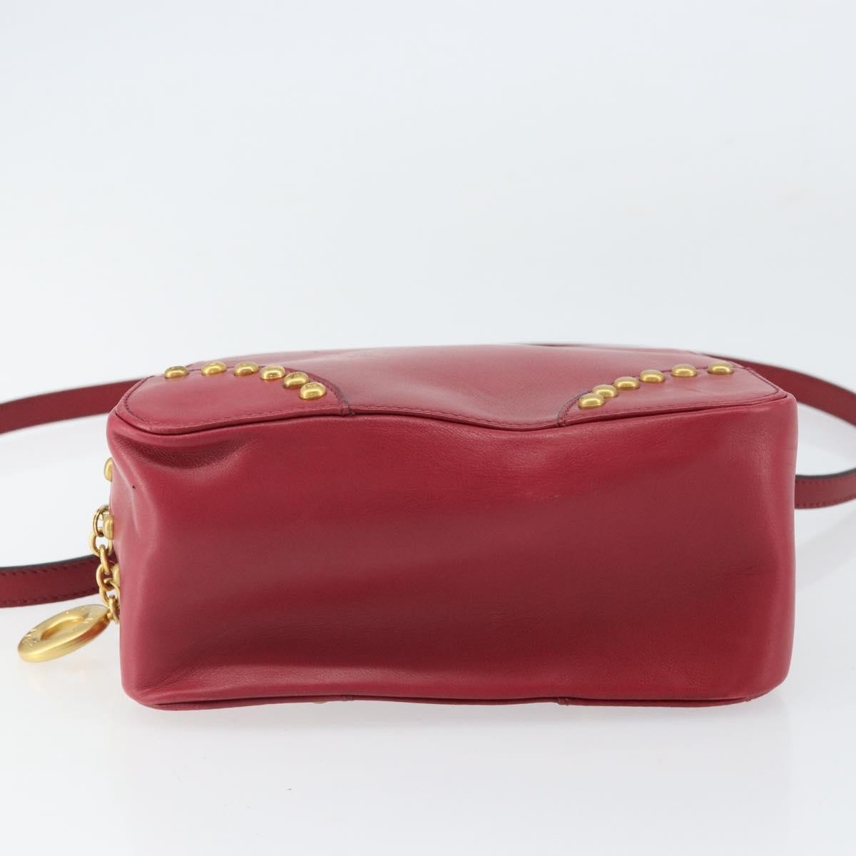 Celine Handbag Leather, Red, Leather, Handbag
