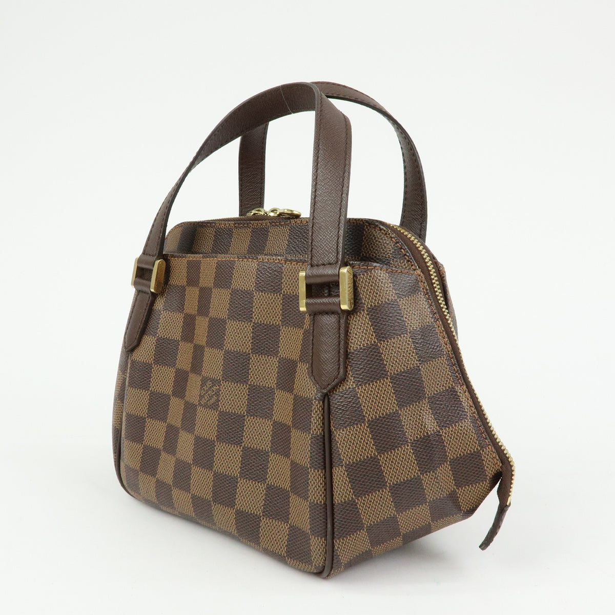 Louis Vuitton Belem Damier, Brown, Canvas, Handbag