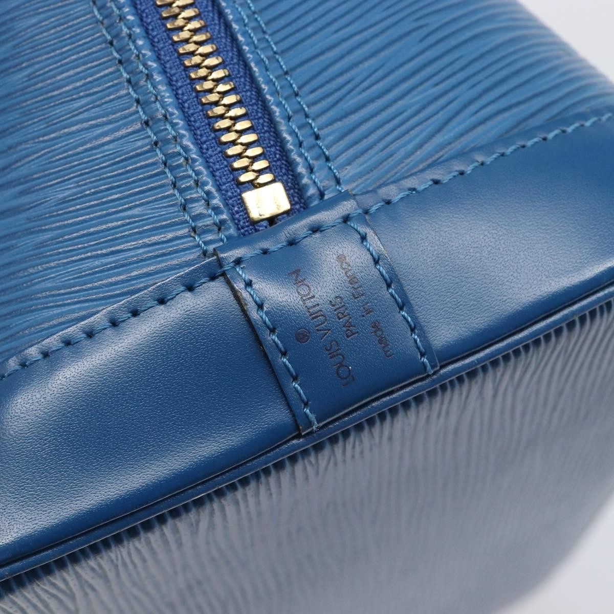 Louis Vuitton Alma Epi Leather, Blue, Leather, Handbag