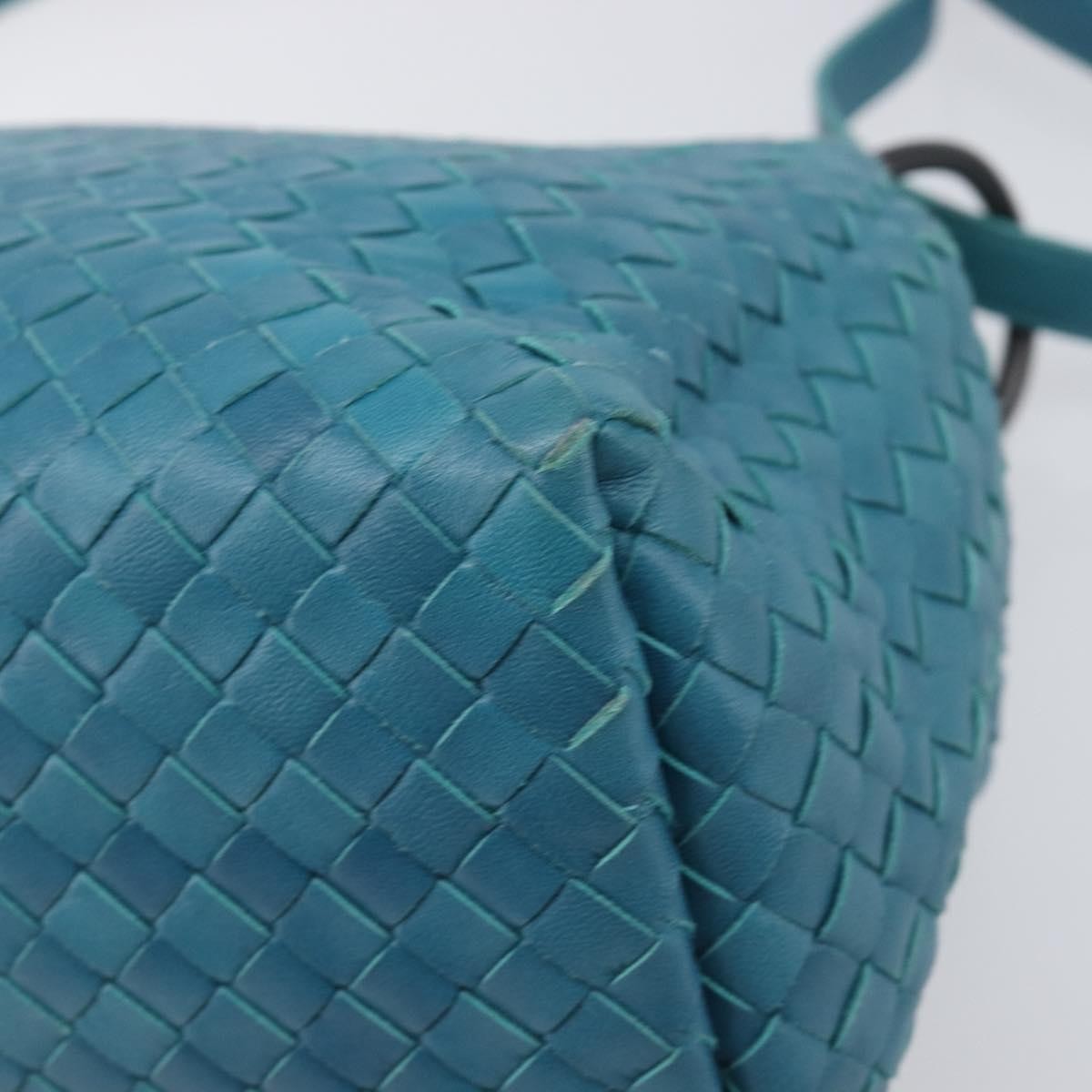 Bottega Veneta Adjustable Flap Intrecciato Nappa, Blue, Leather, Shoulder Bag