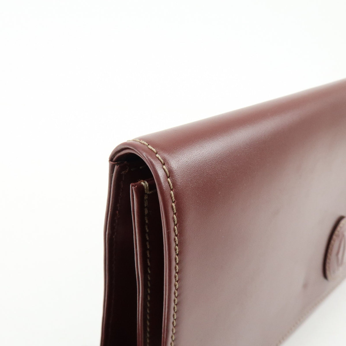 Cartier Must de Cartier Clutch Leather, Burgundy, Leather, Clutch