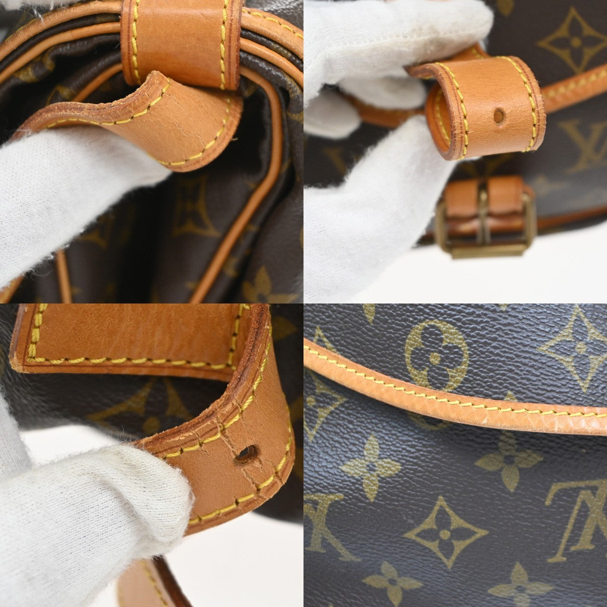 Louis Vuitton Saumur Monogram Canvas, Brown, Canvas, Shoulder Bag