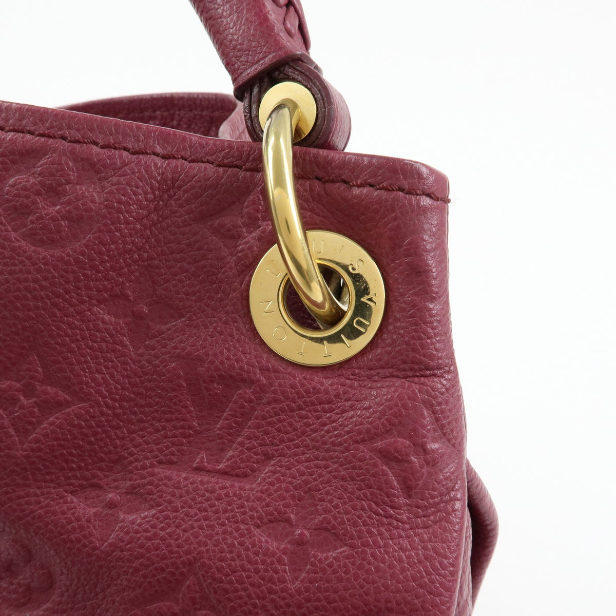 Louis Vuitton Artsy Monogram Empreinte Leather, Burgundy, Leather, Handbag
