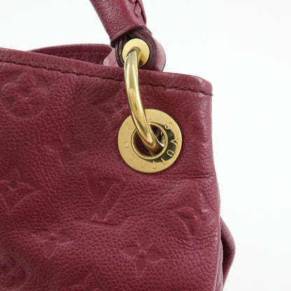 Louis Vuitton Artsy Monogram Empreinte Leather, Burgundy, Leather, Handbag