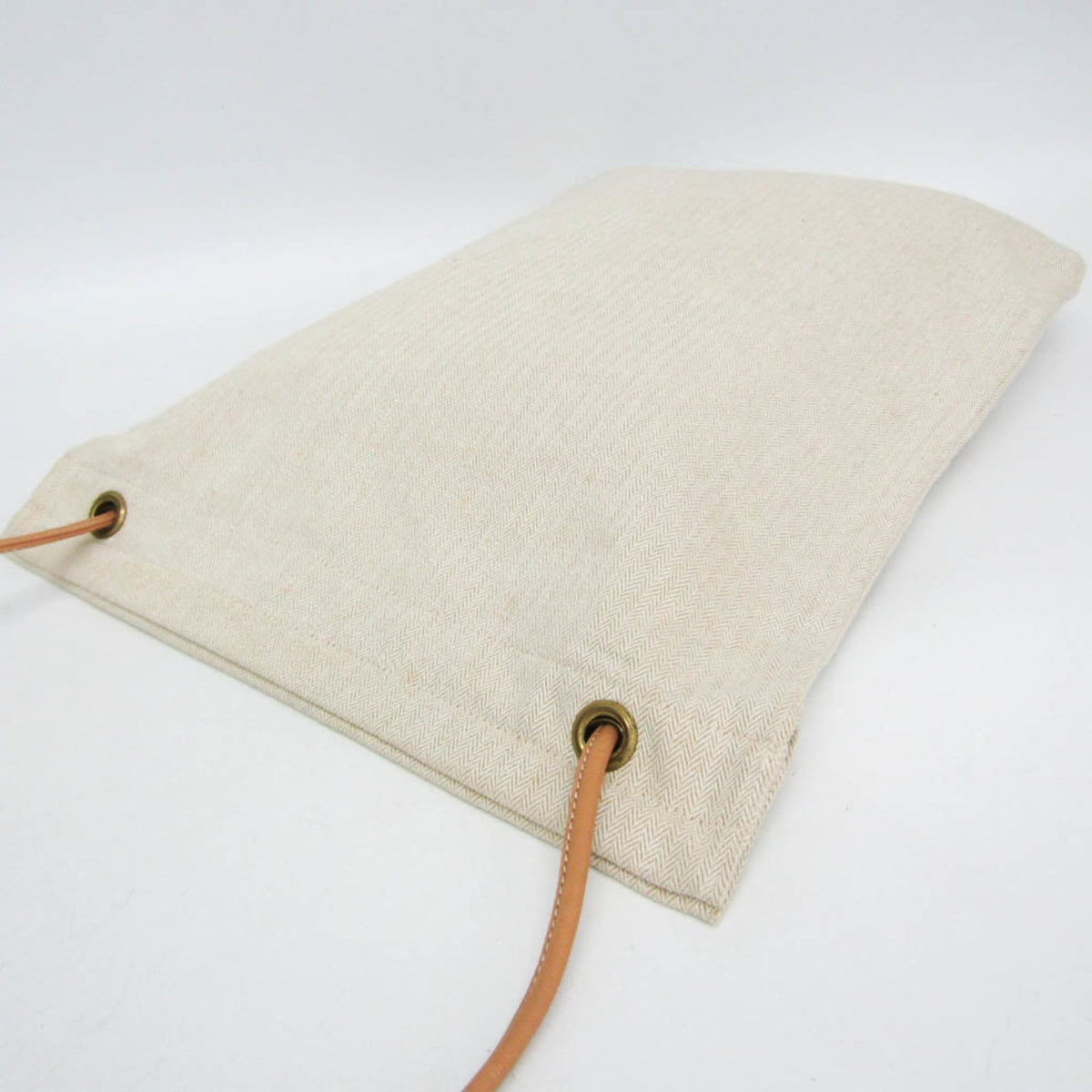 Hermes Aline Toile, Beige, Cotton, Shoulder Bag
