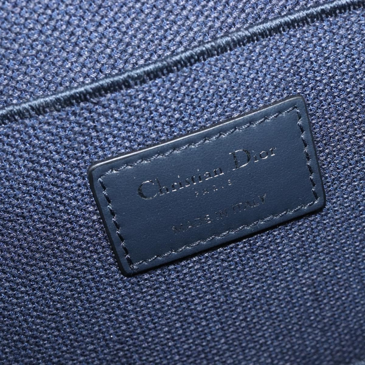 Christian Dior DiorTravel Vanity Case Oblique Canvas, Navy, Canvas, Handbag