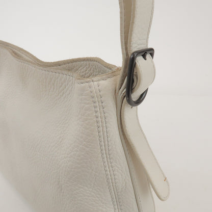 Bottega Veneta Shoulder Leather, White, Leather, Shoulder Bag
