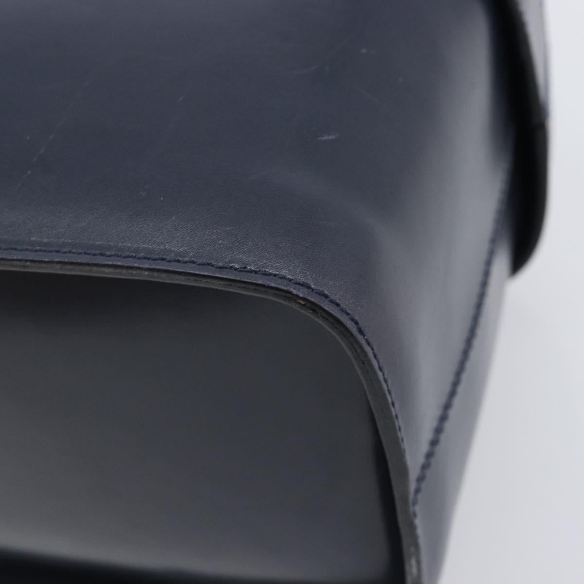 Celine Handbag Leather, Navy, Leather, Handbag