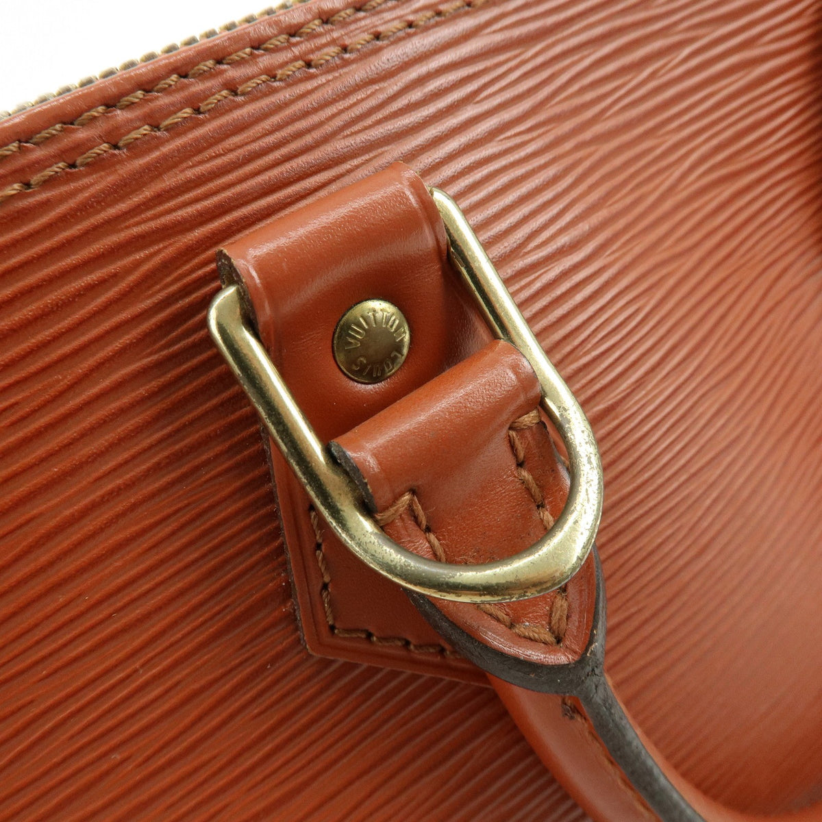 Louis Vuitton Alma Epi Leather, Brown, Leather, Handbag