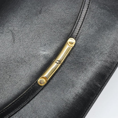 Christian Dior Shoulder Leather, Black, Leather, Shoulder Bag