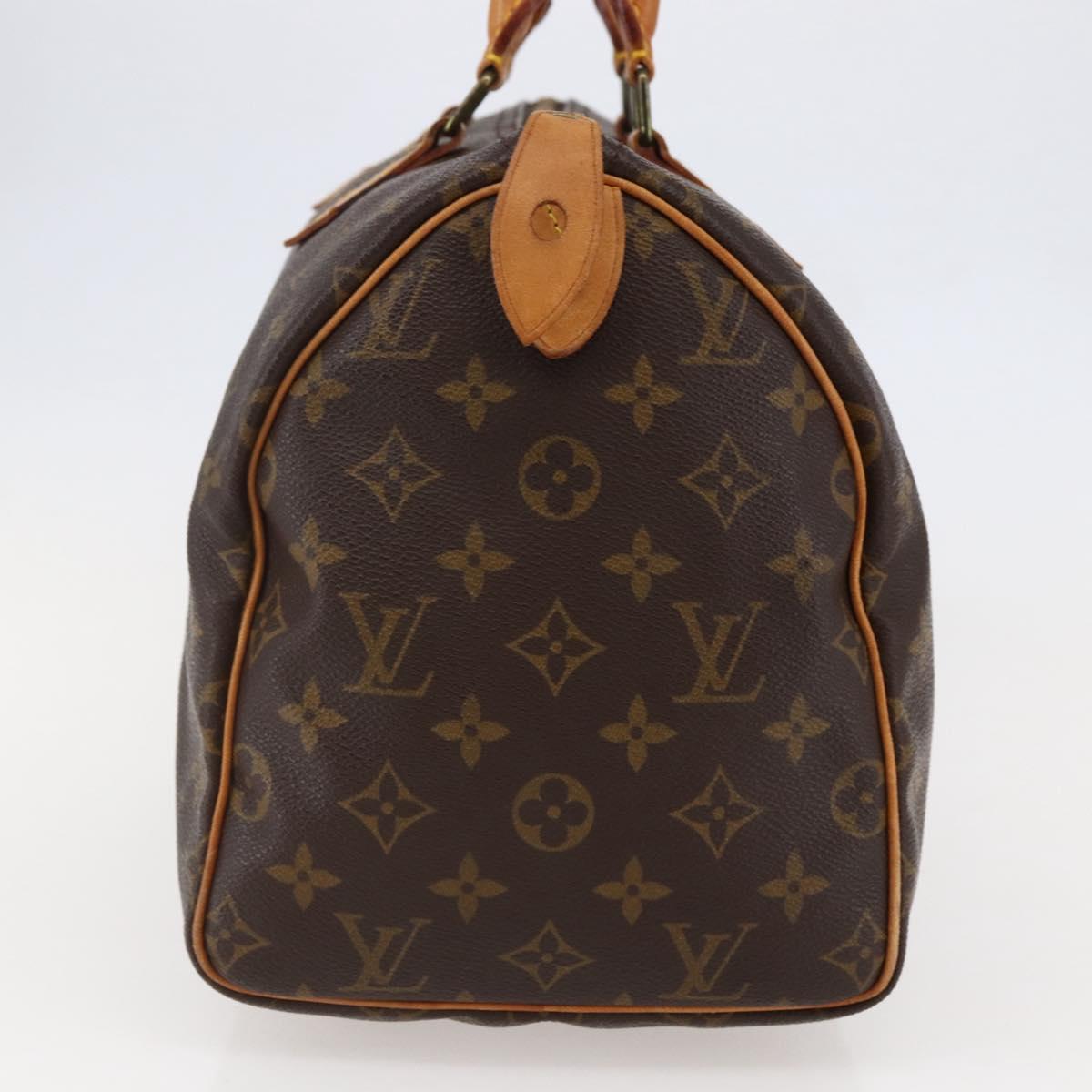 Louis Vuitton Speedy Handbag Monogram Canvas, BROWN, CANVAS, Handbag