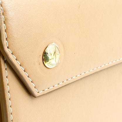 Burberry Convertible Fold Over Pocket Clutch Leather, Brown, Leather, Clutch