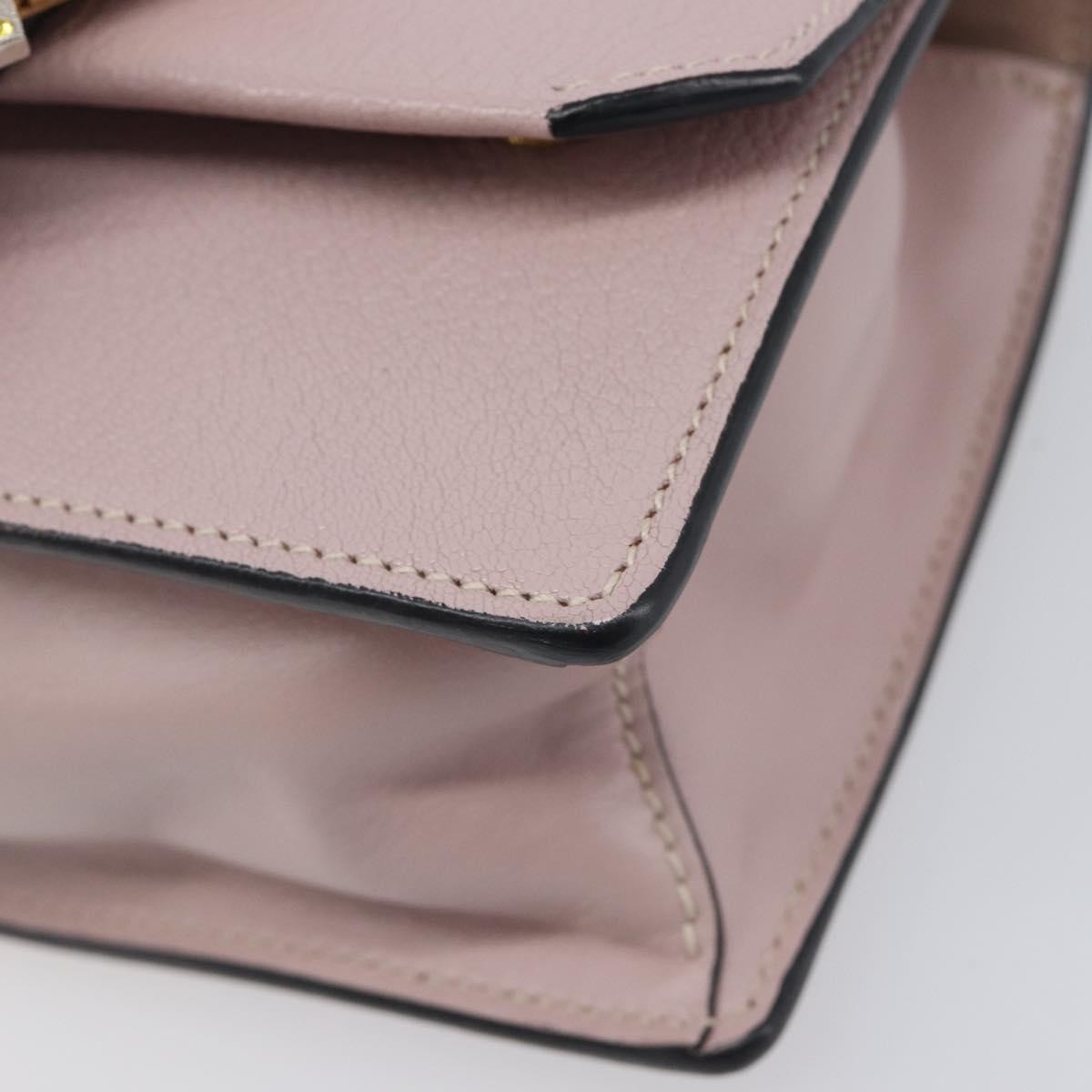 Miu Miu Madras Crystal Flap Leather, Pink, Leather, Crossbody Bag
