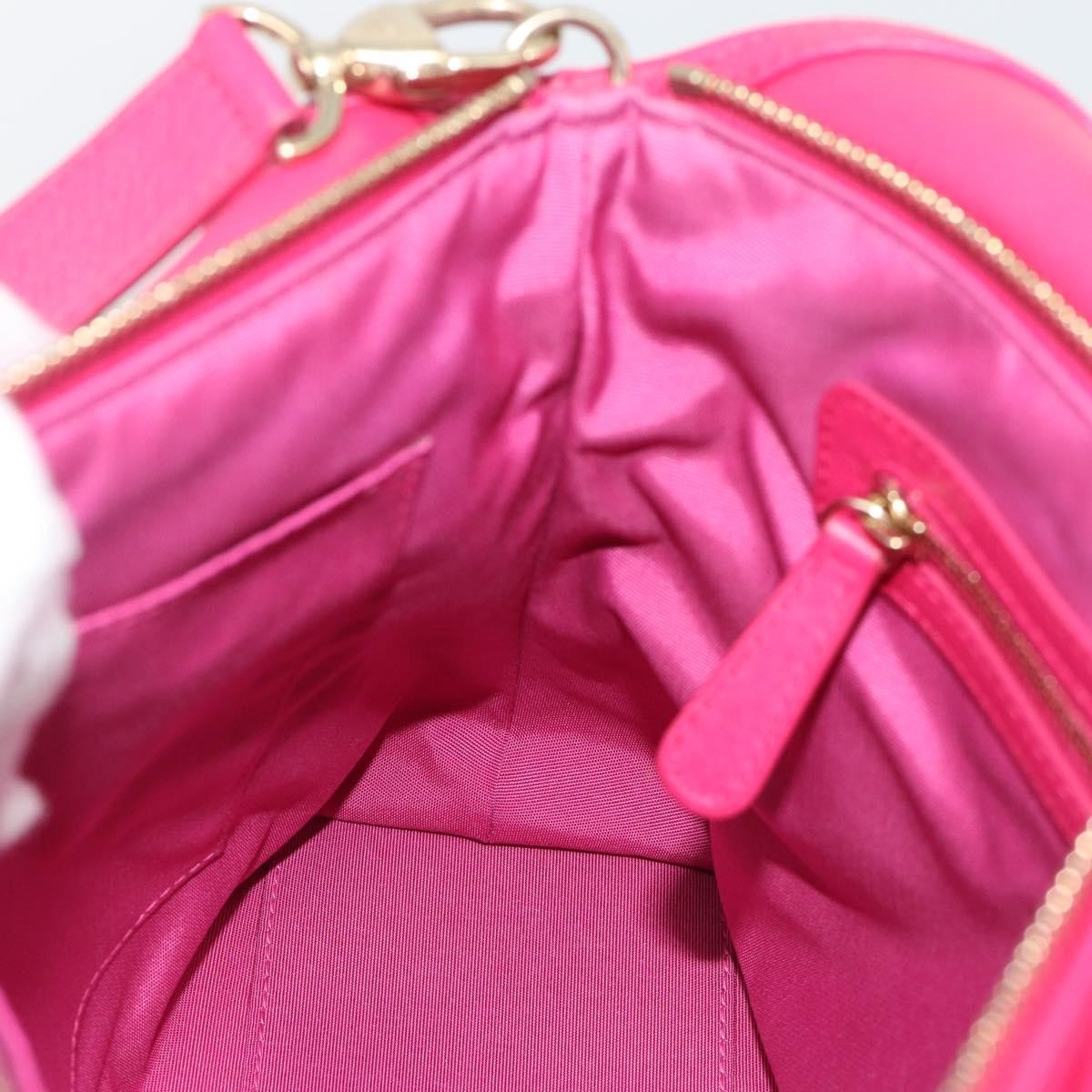Christian Dior Granville Satchel Leather, Pink, Leather, Handbag