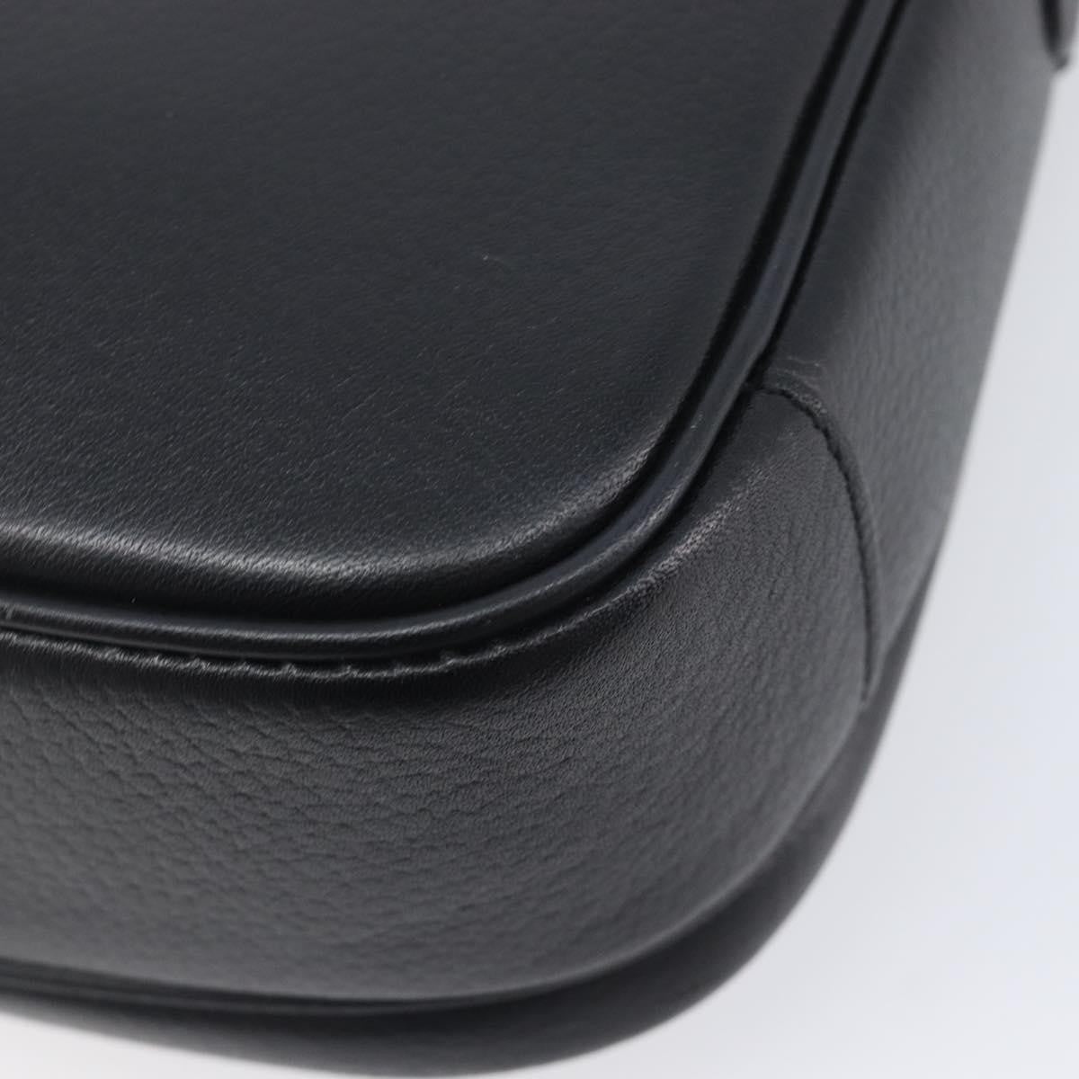 Gucci Shoulder Leather, Black, Leather, Shoulder Bag