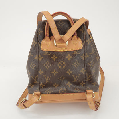 Louis Vuitton Vintage Montsouris Monogram Canvas, Brown, Canvas, Backpack