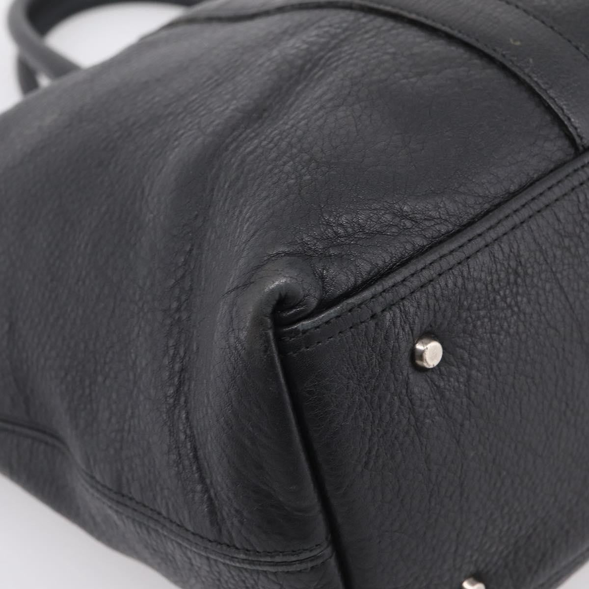 Burberry Black Label Leather, Black, Leather, Tote Bag