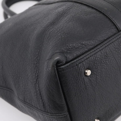 Burberry Black Label Leather, Black, Leather, Tote Bag