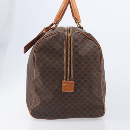 Celine Boston Triomphe Coated Canvas, Brown, Canvas, Handbag