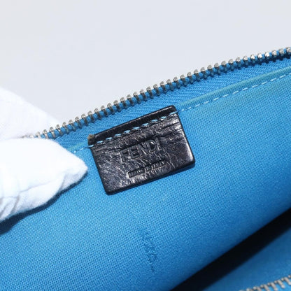 Fendi Monster Clutch Leather, Blue, Leather, Clutch