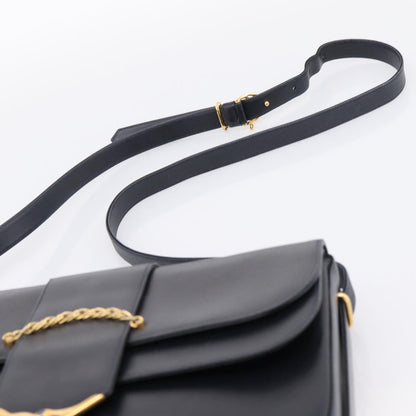 Cartier Sapphire Line Leather, Black, Leather, Shoulder Bag