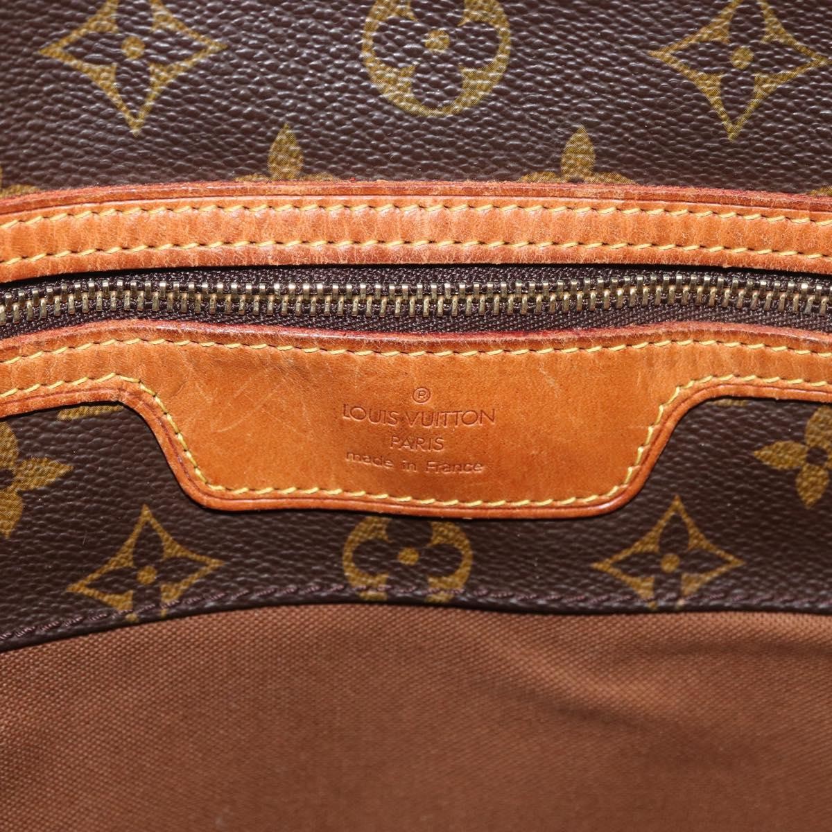 Louis Vuitton Shopping Sac Monogram Canvas, Brown, Canvas, Handbag