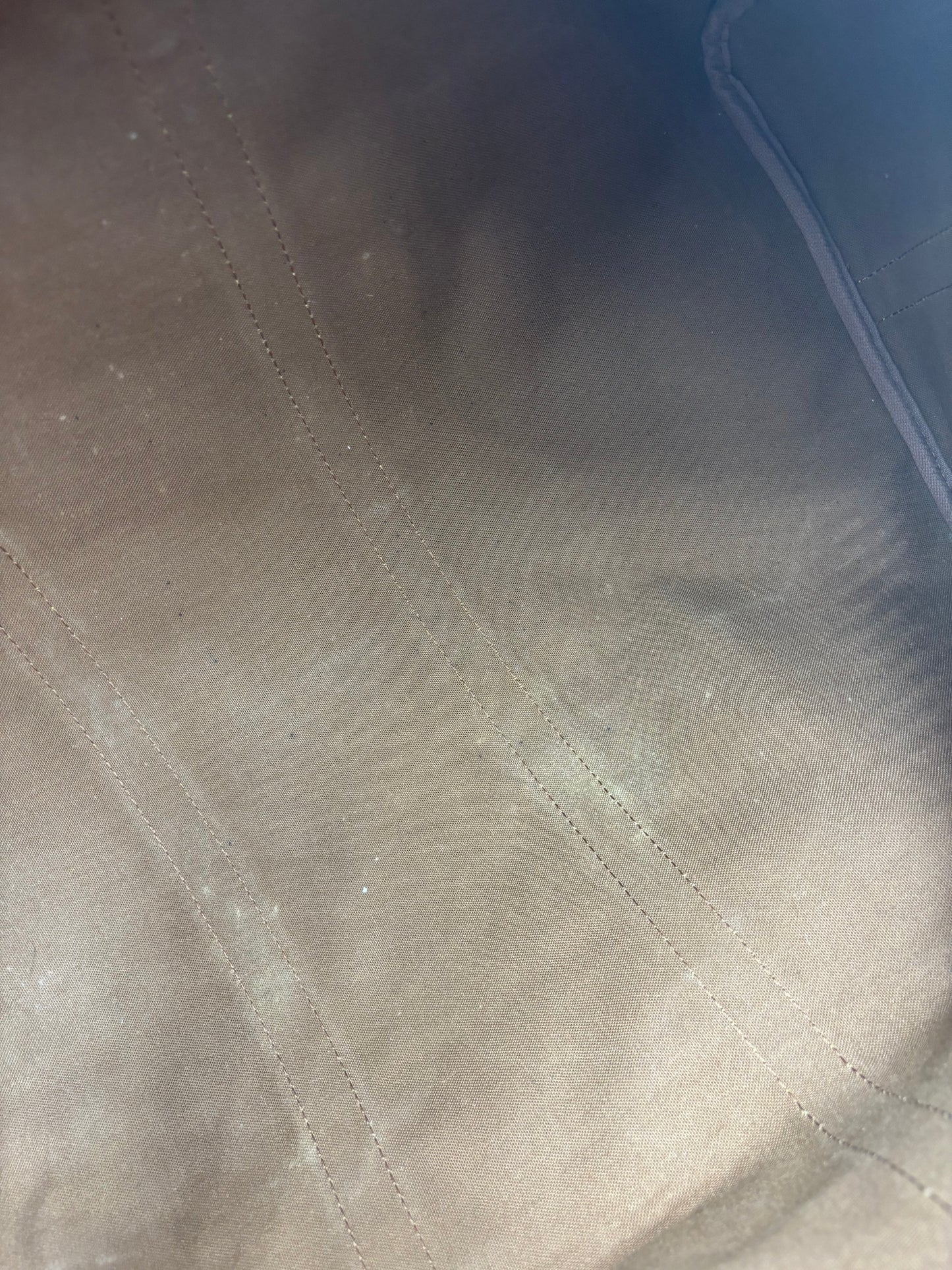 Louis Vuitton Keepall Monogram, Brown, Canvas, Travel Bag