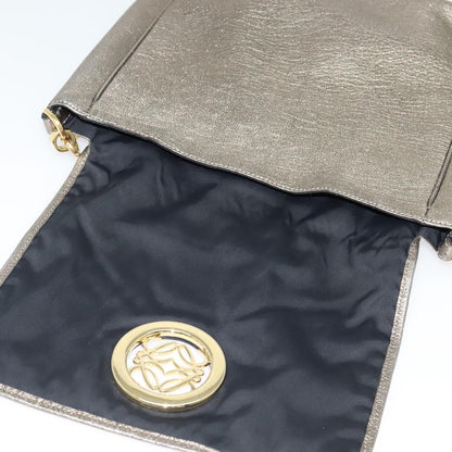Loewe Anagram Leather, Gold, Leather, Tote Bag