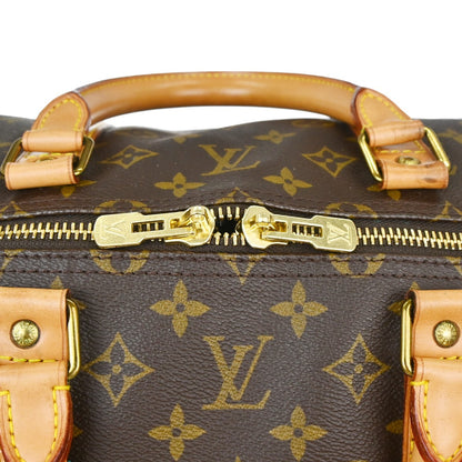 Louis Vuitton Keepall Monogram Canvas, Brown, Canvas, Travel Bag