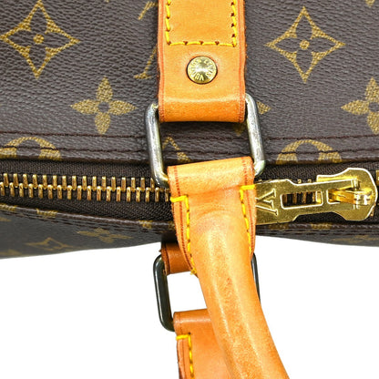 Louis Vuitton Keepall Monogram, Brown, Canvas, Travel Bag