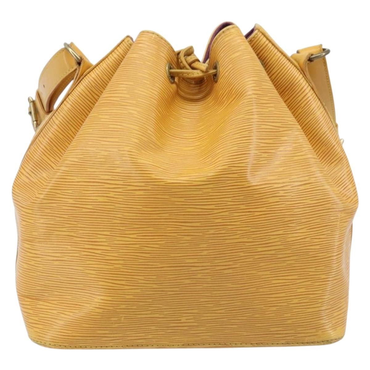 Louis Vuitton Petit Noe Epi Leather, Yellow, Leather, Shoulder Bag