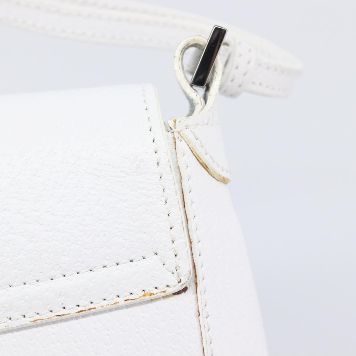 Gucci Shoulder Leather, White, Leather, Shoulder Bag