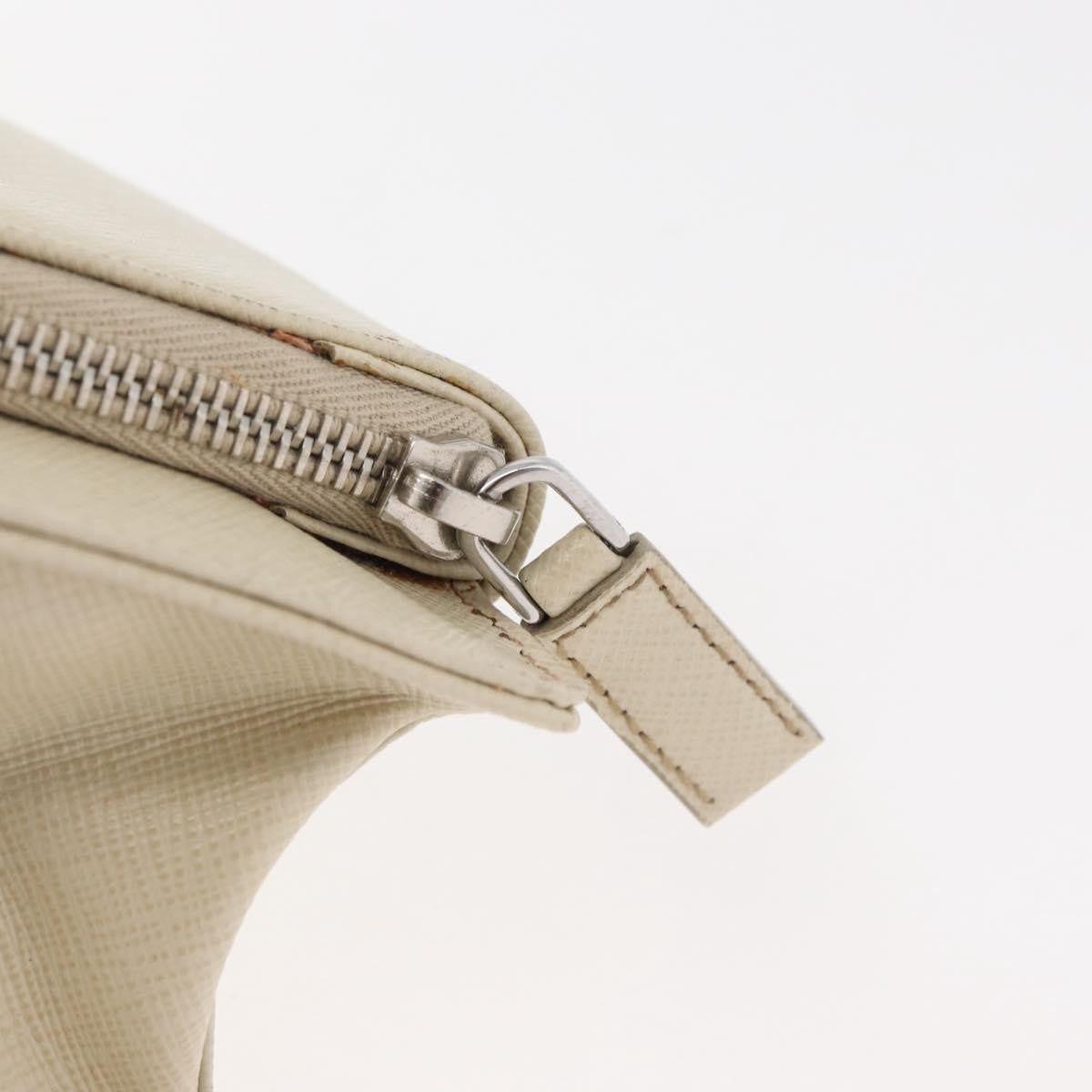 Prada Convertible Travel Saffiano Leather, Beige, Leather, Briefcase