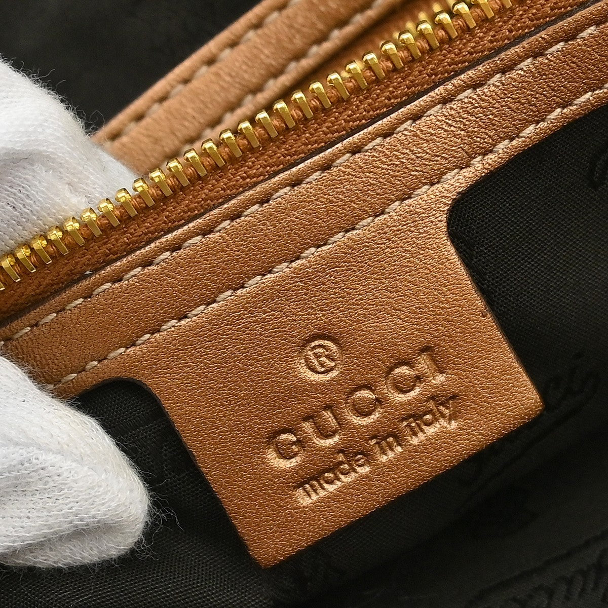 Gucci Twins GG Canvas with Leather, Beige, Canvas, Tote Bag