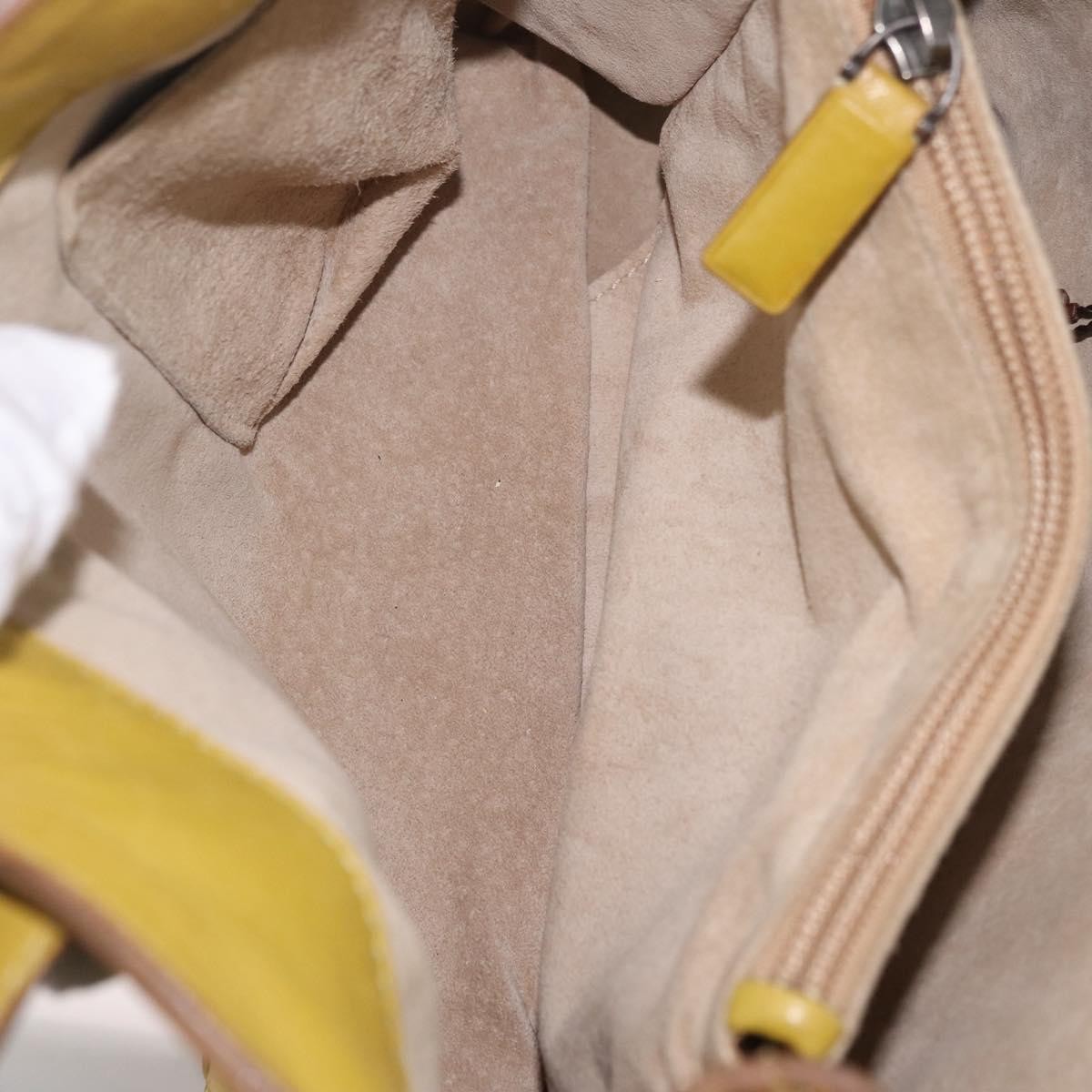 Bottega Veneta Belted Intrecciato Nappa, Yellow, Leather, Tote Bag