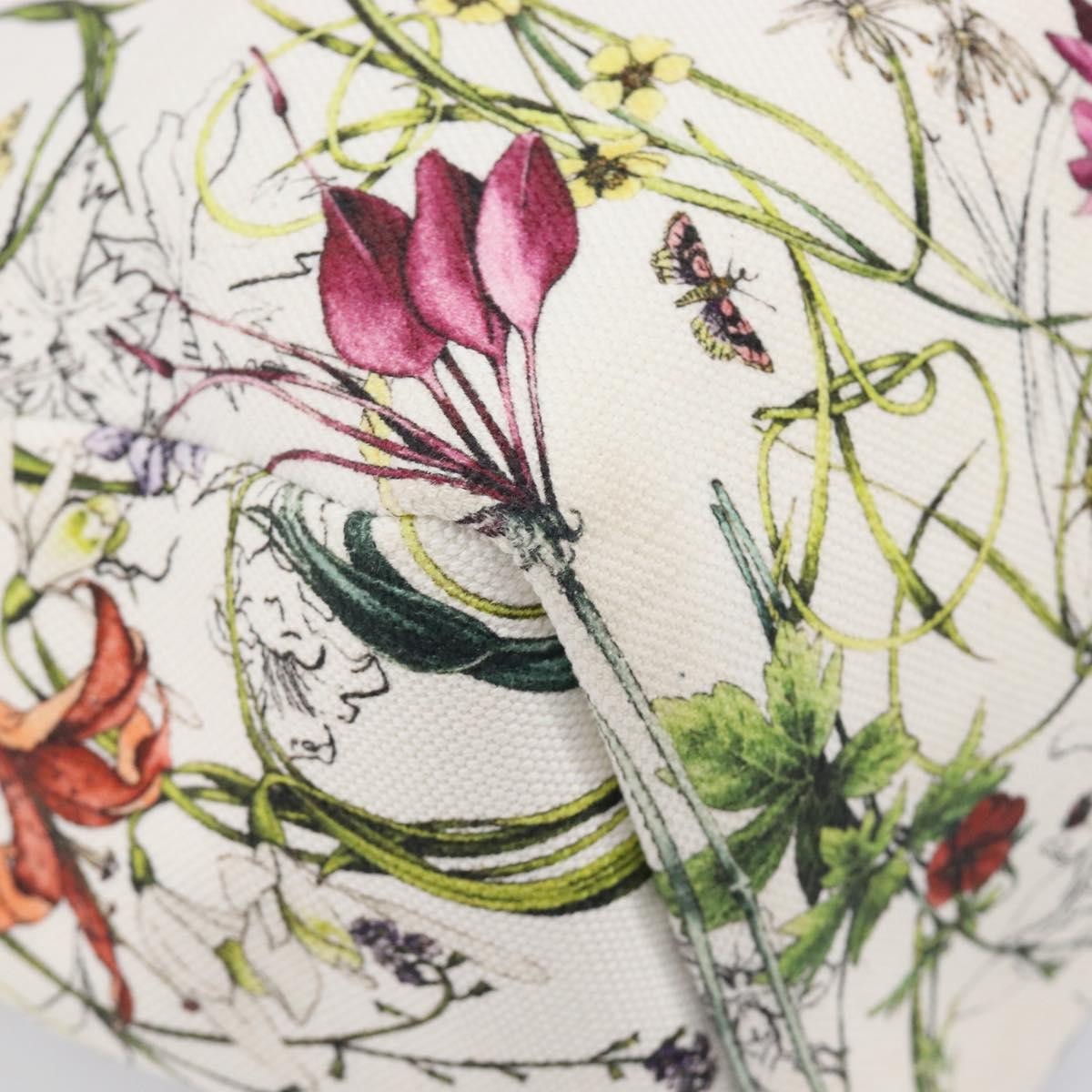 Gucci Open Flora Canvas, Multicolour, Canvas, Tote Bag