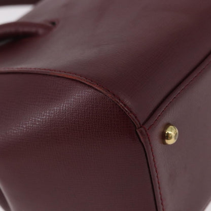 Cartier Must Line Leather, Burgundy, Leather, Handbag