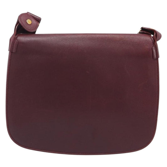 Cartier Must De Cartier Leather, Burgundy, Leather, Shoulder Bag