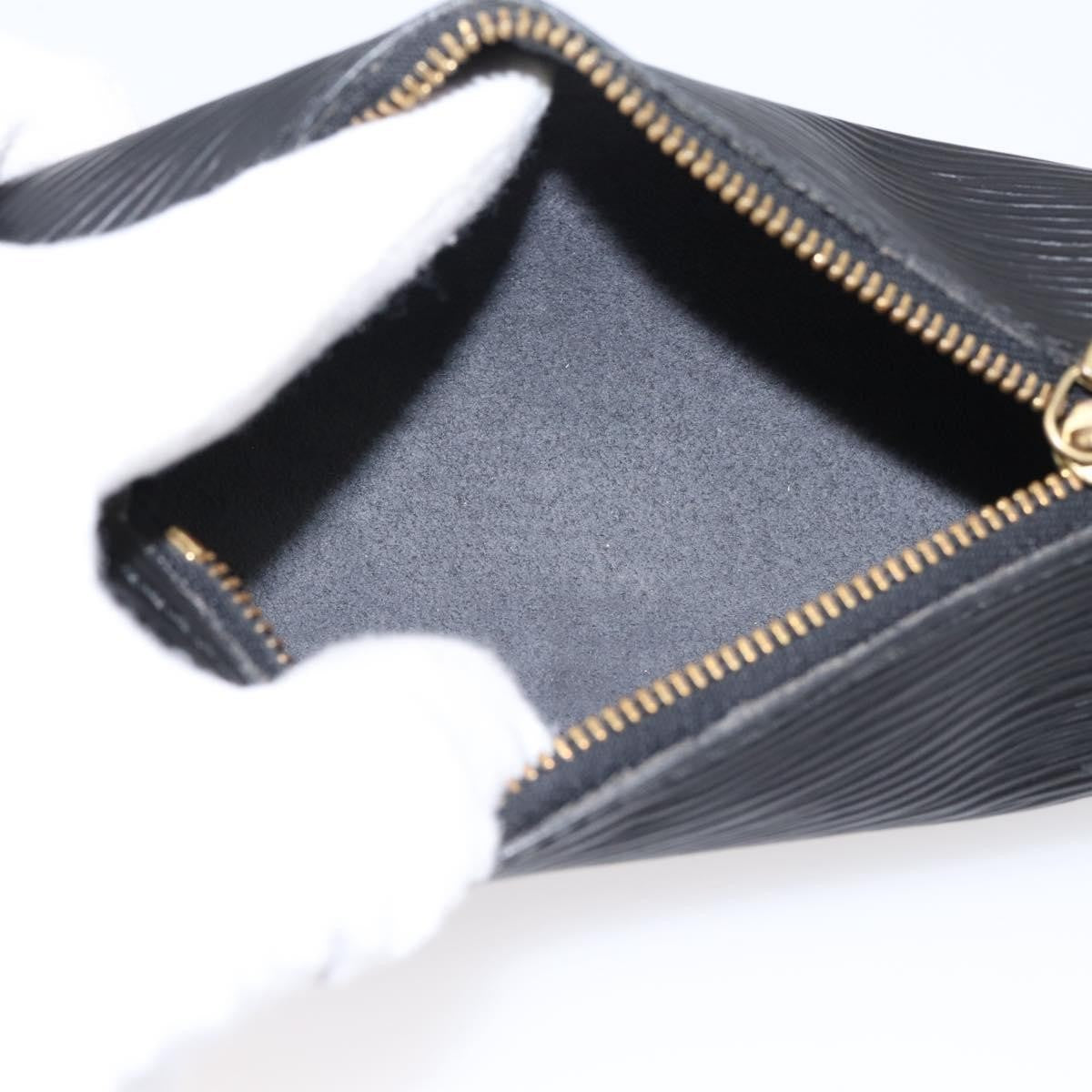 Louis Vuitton Soufflot Pochette Epi Leather, Black, Leather, Clutch