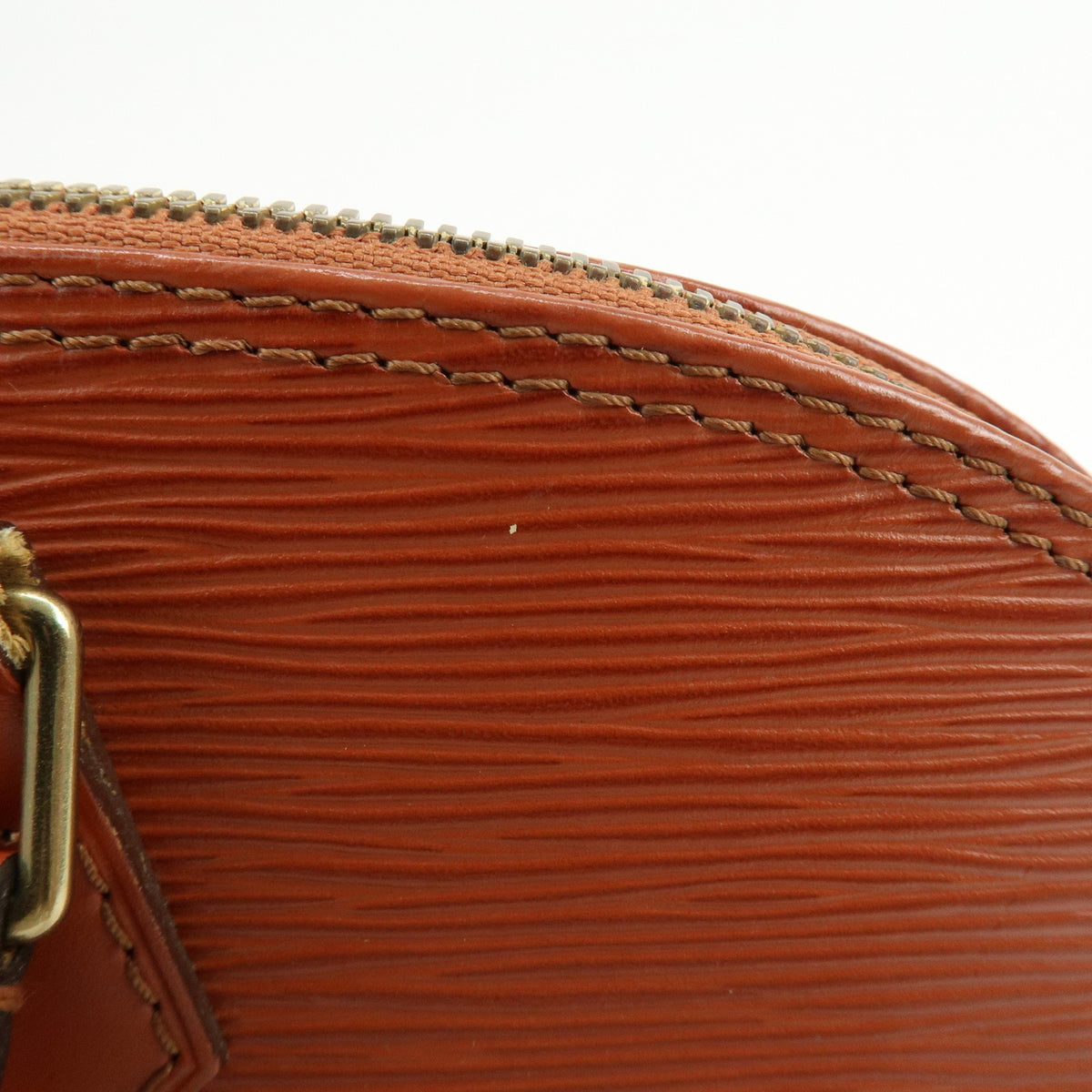 Louis Vuitton Alma Epi Leather, Brown, Leather, Handbag