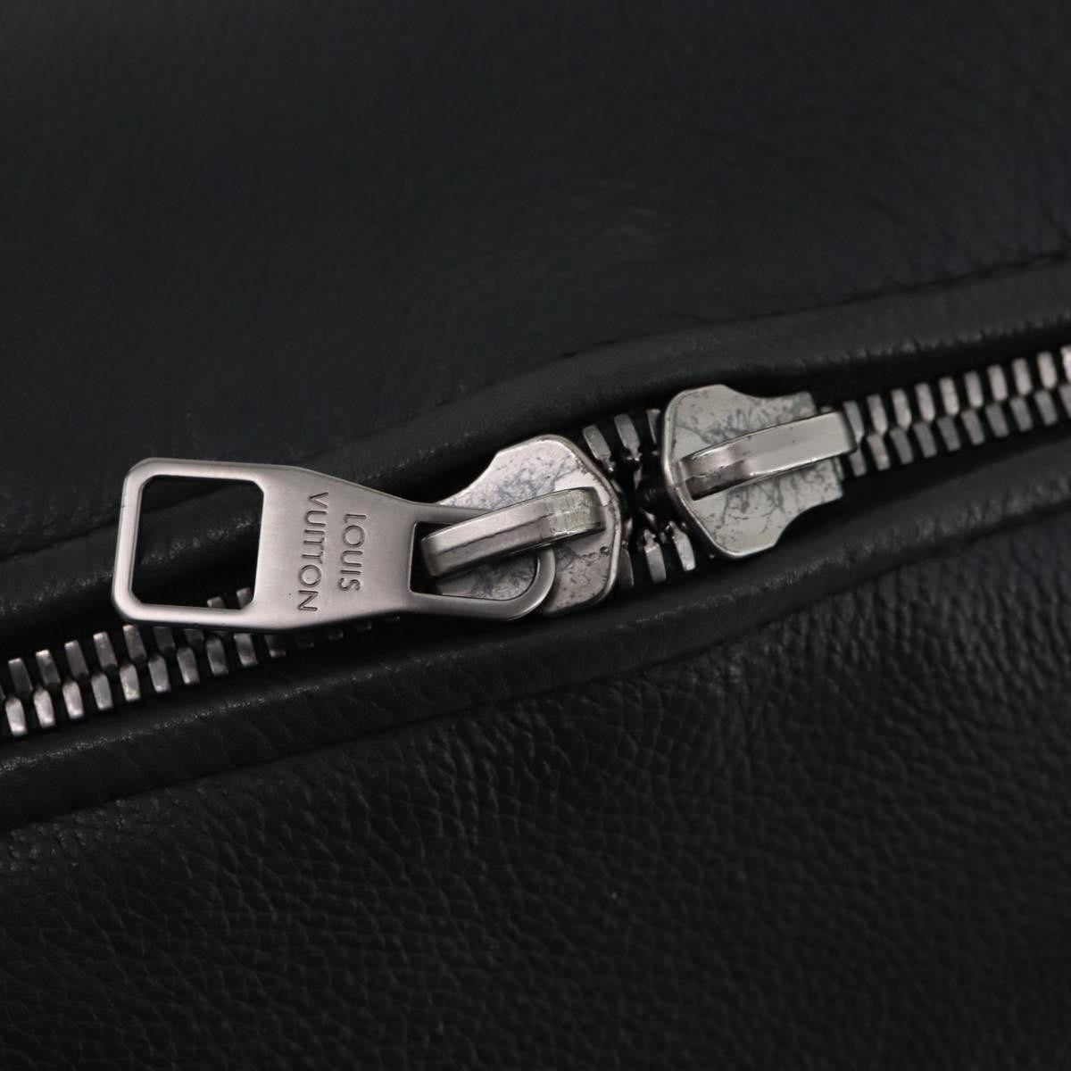 Louis Vuitton Aerogram Keepall Bandouliere Leather, Black, Leather, Travel Bag