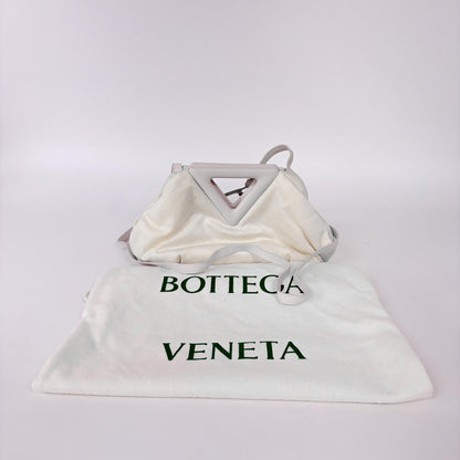 Bottega Veneta Point Leather, White, Other, Shoulder Bag