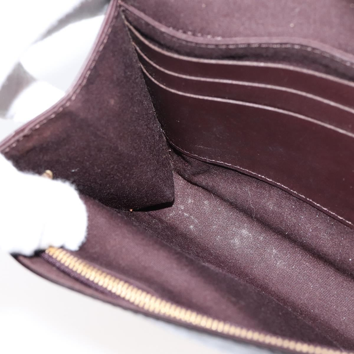 Louis Vuitton Bel Air Pochette Monogram Vernis, Burgundy, Patent Leather, Clutch