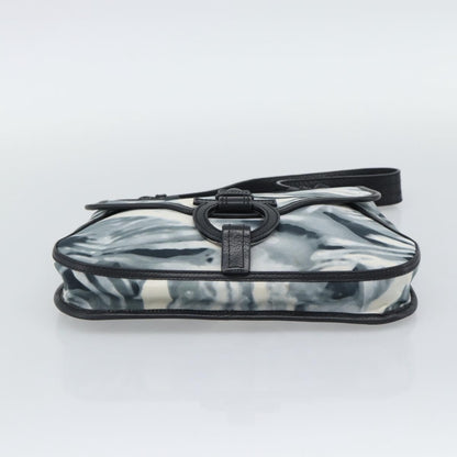 Salvatore Ferragamo Gancini Nylon, Gray, Nylon, Crossbody Bag
