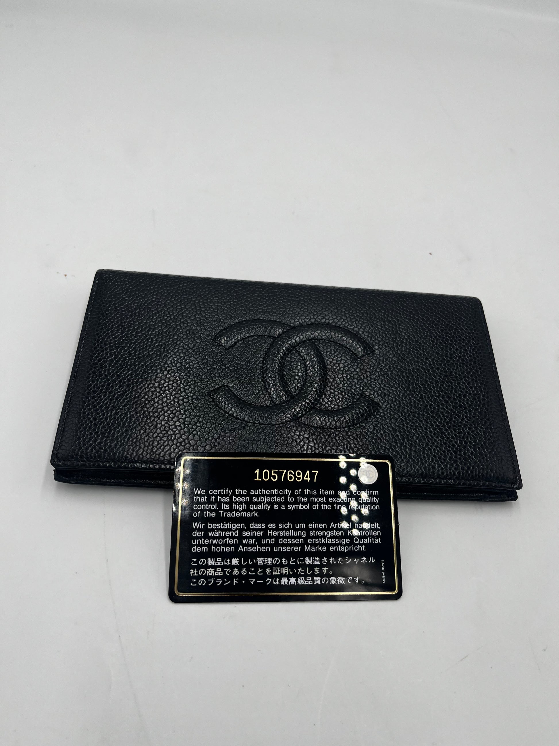Chanel Coco Boy Flap Wallet Quilted Aged Calfskin, Black, Calfskin, Wallet