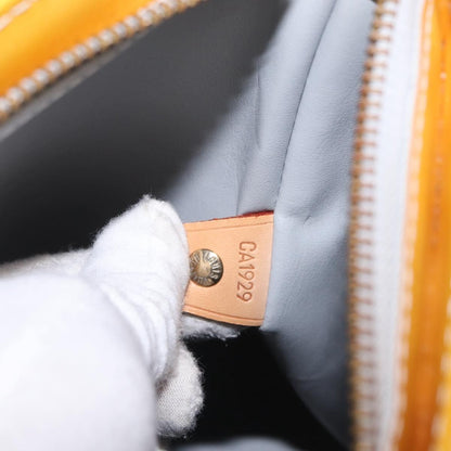 Louis Vuitton Houston Monogram Vernis, Yellow, Patent Leather, Handbag
