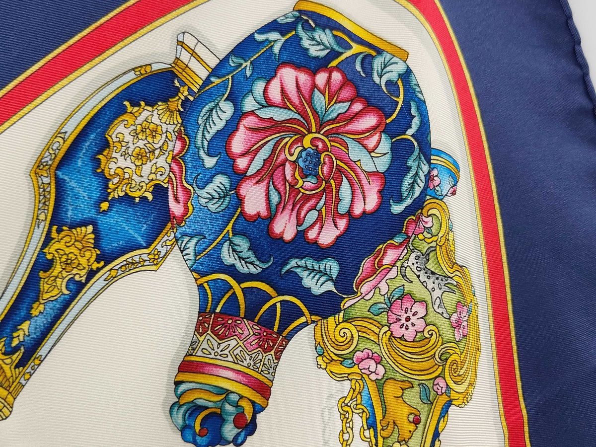 Hermes Carré 90 Silk multicolor, Multicolour, Silk, Scarf